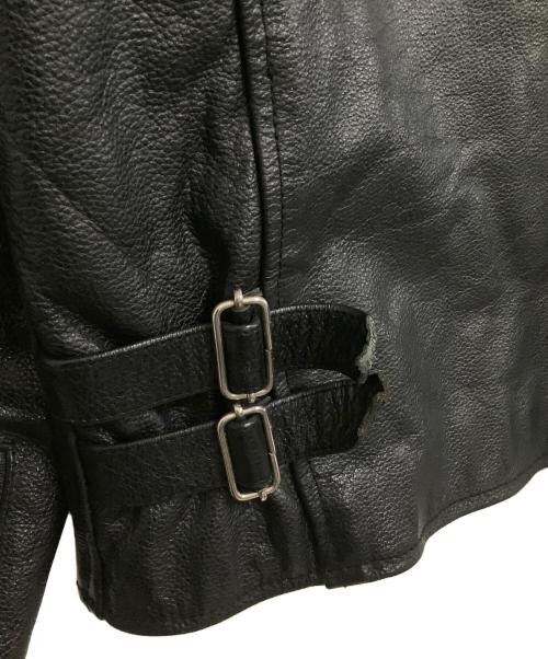 HORN WORKS（ホーンワークス）HORN WORKS (ホーンワークス) レザージャケット ブラック サイズ:Sの古着・服飾アイテム
