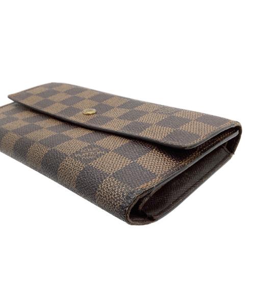 LOUIS VUITTON（ルイ ヴィトン）LOUIS VUITTON (ルイ ヴィトン) 長財布　ダミエ　ポルトフォイユ・インターナショナル ブラウンの古着・服飾アイテム