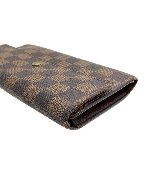LOUIS VUITTON（ルイ ヴィトン）LOUIS VUITTON (ルイ ヴィトン) 長財布　ダミエ　ポルトフォイユ・インターナショナル ブラウンの古着・服飾アイテム