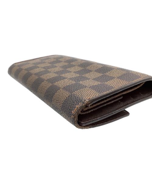 LOUIS VUITTON（ルイ ヴィトン）LOUIS VUITTON (ルイ ヴィトン) 長財布　ダミエ　ポルトフォイユ・インターナショナル ブラウンの古着・服飾アイテム