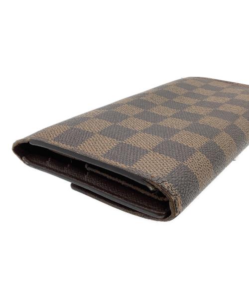 LOUIS VUITTON（ルイ ヴィトン）LOUIS VUITTON (ルイ ヴィトン) 長財布　ダミエ　ポルトフォイユ・インターナショナル ブラウンの古着・服飾アイテム