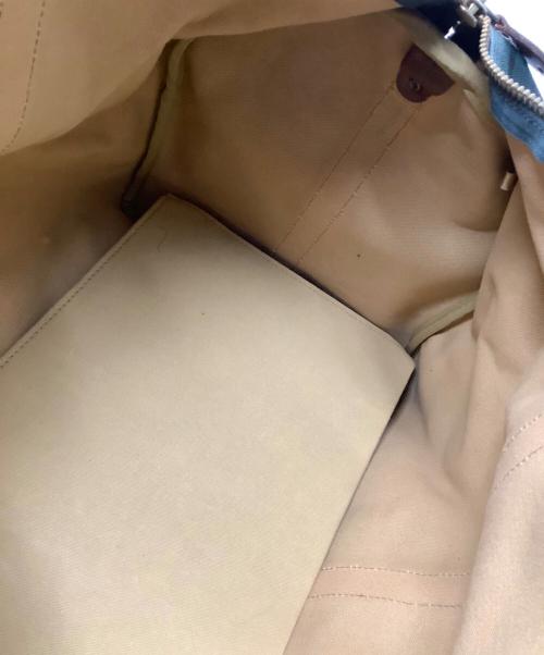 POLO RALPH LAUREN（ポロ・ラルフローレン）POLO RALPH LAUREN (ポロ・ラルフローレン) ボストンバッグ グリーン×ブラウンの古着・服飾アイテム