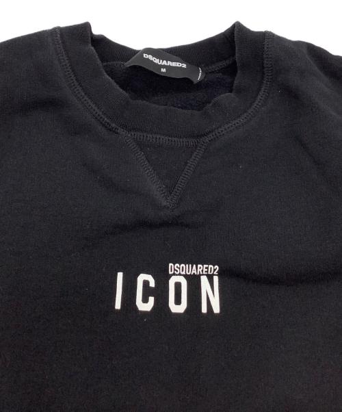 DSQUARED2（ディースクエアード）DSQUARED2 (ディースクエアード) スウェット ブラック サイズ:Mの古着・服飾アイテム