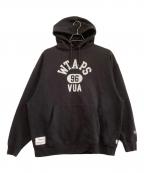 Champion×WTAPSチャンピオン×ダブルタップス）の古着「プルオーバーパーカー」｜ブラック