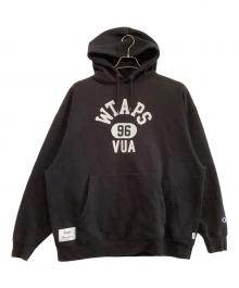 Champion×WTAPS（チャンピオン×ダブルタップス）の古着「プルオーバーパーカー」｜ブラック