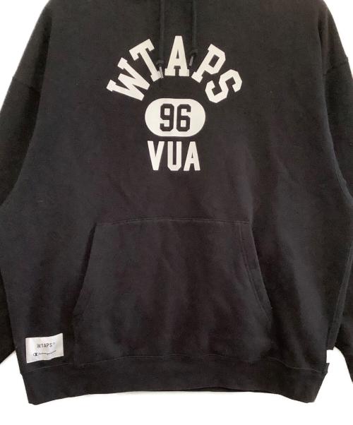 Champion（チャンピオン）Champion (チャンピオン) WTAPS (ダブルタップス) プルオーバーパーカー ブラック サイズ:XLの古着・服飾アイテム