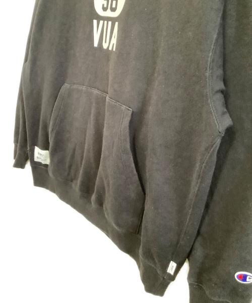 Champion（チャンピオン）Champion (チャンピオン) WTAPS (ダブルタップス) プルオーバーパーカー ブラック サイズ:XLの古着・服飾アイテム