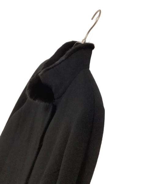Leilian（レリアン）LEILIAN (レリアン) カシミヤコート ブラック サイズ:11の古着・服飾アイテム
