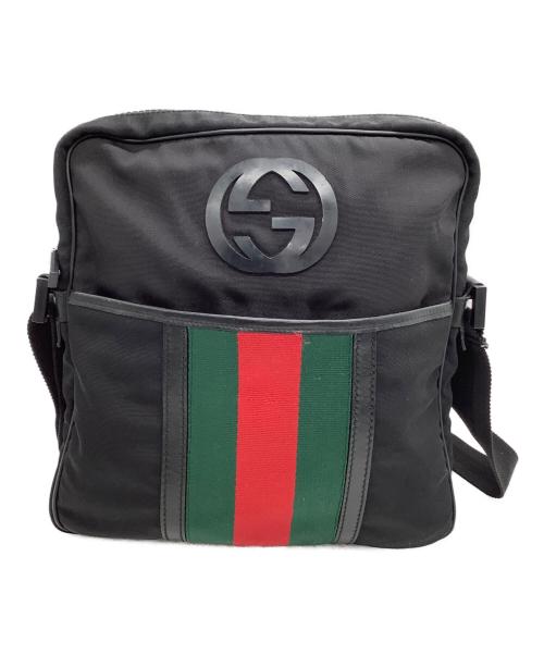GUCCI（グッチ）GUCCI (グッチ) ショルダーバッグ シェリーライン ブラックの古着・服飾アイテム