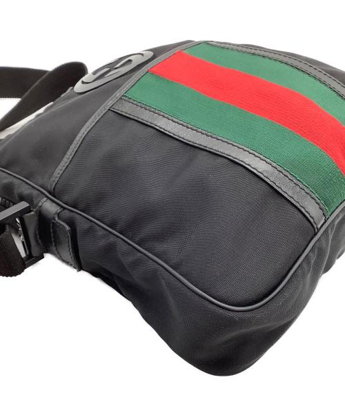 GUCCI（グッチ）GUCCI (グッチ) ショルダーバッグ シェリーライン ブラックの古着・服飾アイテム
