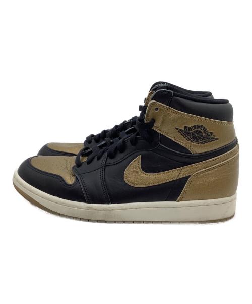 NIKE（ナイキ）NIKE (ナイキ) ハイカットスニーカー Air Jordan 1 Retro High OG ブラック×ゴールド サイズ:28の古着・服飾アイテム