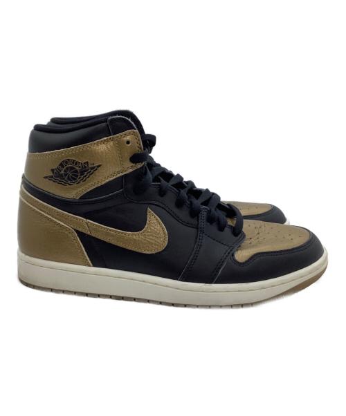 NIKE（ナイキ）NIKE (ナイキ) ハイカットスニーカー Air Jordan 1 Retro High OG ブラック×ゴールド サイズ:28の古着・服飾アイテム
