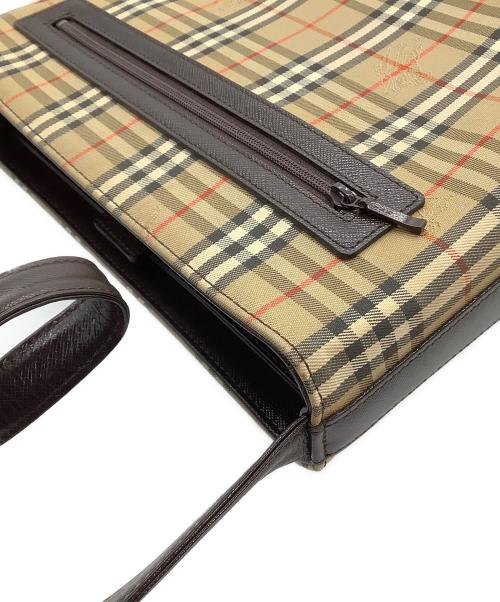 BURBERRY（バーバリー）BURBERRY (バーバリー) ワンショルダーバッグ　ホース ブラウンの古着・服飾アイテム