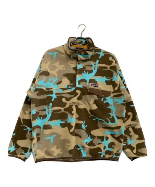 Patagonia（パタゴニア）Patagonia (パタゴニア) シンチラフリーススナップT　迷彩柄　2016年製 カーキ×ブルー サイズ:Lの古着・服飾アイテム