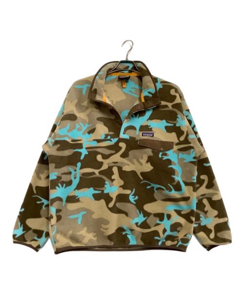 Patagonia（パタゴニア）Patagonia (パタゴニア) シンチラフリーススナップT　迷彩柄　2016年製 カーキ×ブルー サイズ:Lの古着・服飾アイテム