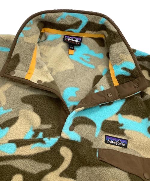 Patagonia（パタゴニア）Patagonia (パタゴニア) シンチラフリーススナップT　迷彩柄　2016年製 カーキ×ブルー サイズ:Lの古着・服飾アイテム