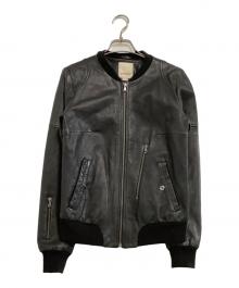 DIESEL（ディーゼル）の古着「ラムレザージャケット」｜ブラック