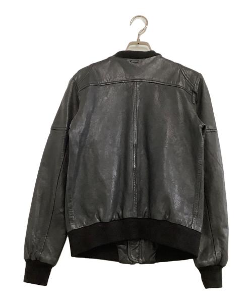 DIESEL（ディーゼル）DIESEL (ディーゼル) ラムレザージャケット ブラック サイズ:XSの古着・服飾アイテム