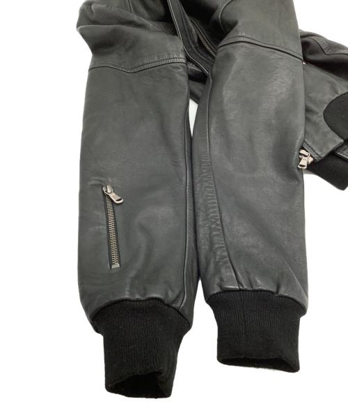 DIESEL（ディーゼル）DIESEL (ディーゼル) ラムレザージャケット ブラック サイズ:XSの古着・服飾アイテム