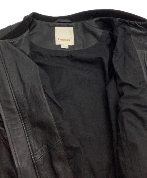 DIESEL（ディーゼル）DIESEL (ディーゼル) ラムレザージャケット ブラック サイズ:XSの古着・服飾アイテム