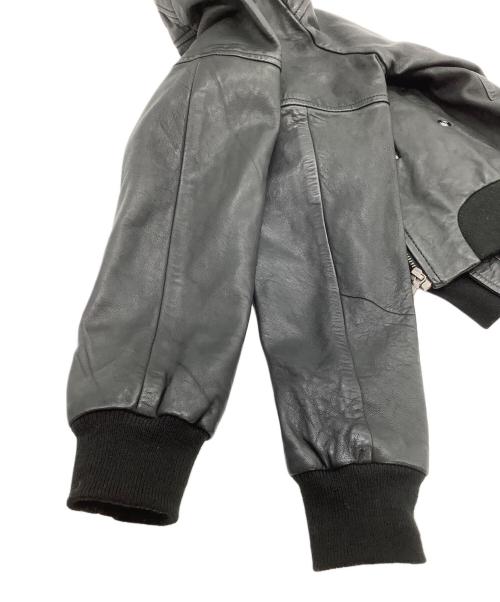 DIESEL（ディーゼル）DIESEL (ディーゼル) ラムレザージャケット ブラック サイズ:XSの古着・服飾アイテム