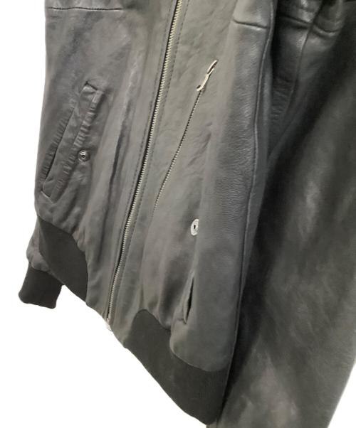 DIESEL（ディーゼル）DIESEL (ディーゼル) ラムレザージャケット ブラック サイズ:XSの古着・服飾アイテム