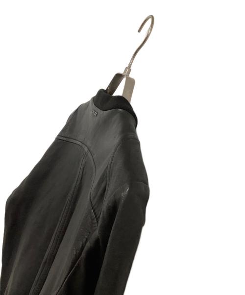 DIESEL（ディーゼル）DIESEL (ディーゼル) ラムレザージャケット ブラック サイズ:XSの古着・服飾アイテム