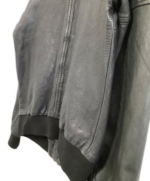 DIESEL（ディーゼル）DIESEL (ディーゼル) ラムレザージャケット ブラック サイズ:XSの古着・服飾アイテム
