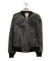 DIESEL（ディーゼル）の古着「ラムレザージャケット」｜ブラック