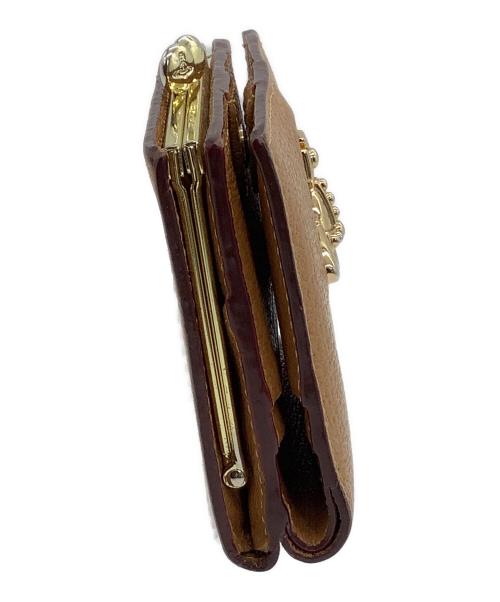 Vivienne Westwood（ヴィヴィアンウエストウッド）Vivienne Westwood (ヴィヴィアンウエストウッド) がま口財布 ブラウンの古着・服飾アイテム
