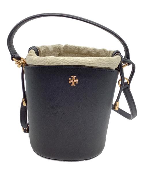 TORY BURCH（トリーバーチ）TORY BURCH (トリーバーチ) ショルダーバッグ　ロビンソン ミニバケット ブラックの古着・服飾アイテム