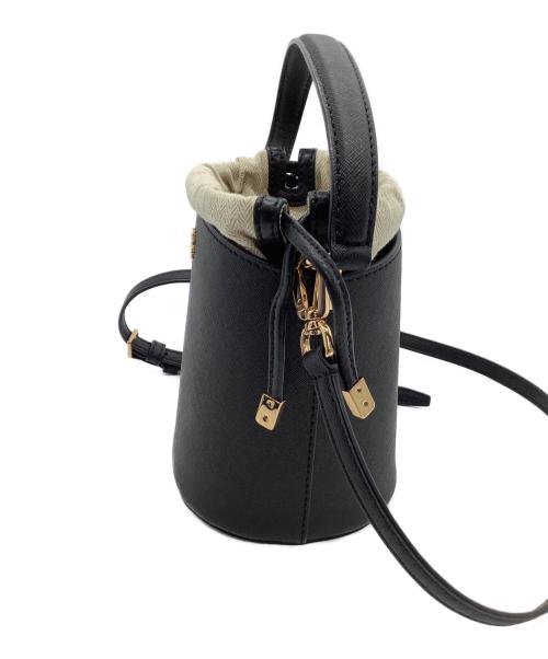 TORY BURCH（トリーバーチ）TORY BURCH (トリーバーチ) ショルダーバッグ　ロビンソン ミニバケット ブラックの古着・服飾アイテム