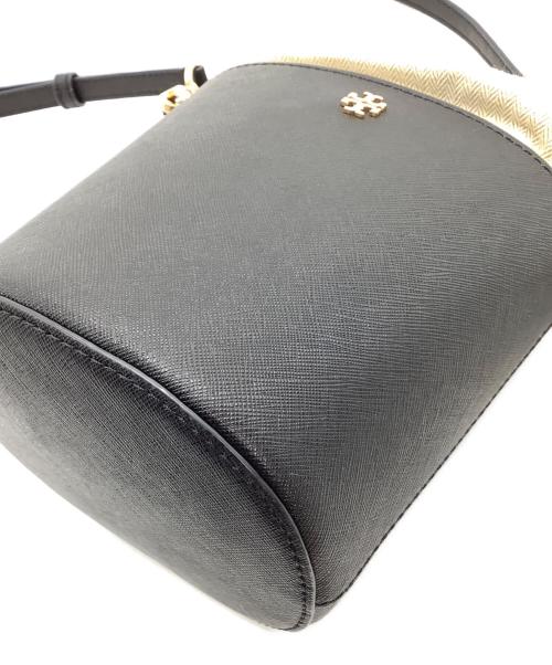 TORY BURCH（トリーバーチ）TORY BURCH (トリーバーチ) ショルダーバッグ　ロビンソン ミニバケット ブラックの古着・服飾アイテム