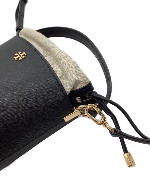TORY BURCH（トリーバーチ）TORY BURCH (トリーバーチ) ショルダーバッグ　ロビンソン ミニバケット ブラックの古着・服飾アイテム