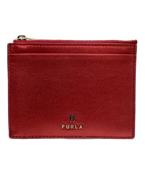 FURLA（フルラ）FURLA (フルラ) カードケース CAMELIA レッドの古着・服飾アイテム
