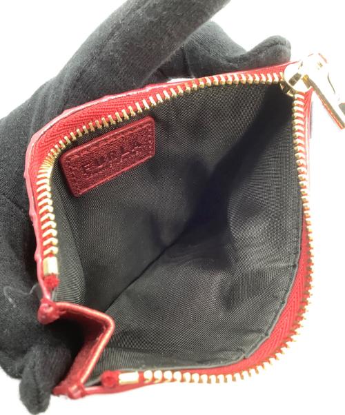 FURLA（フルラ）FURLA (フルラ) カードケース CAMELIA レッドの古着・服飾アイテム