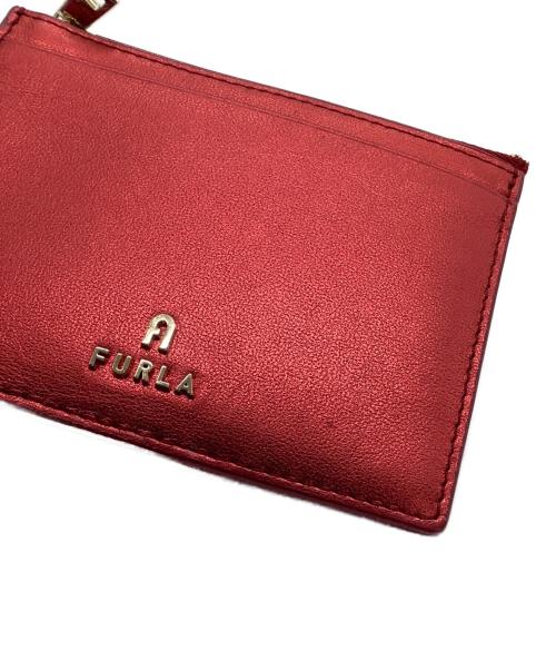 FURLA（フルラ）FURLA (フルラ) カードケース CAMELIA レッドの古着・服飾アイテム