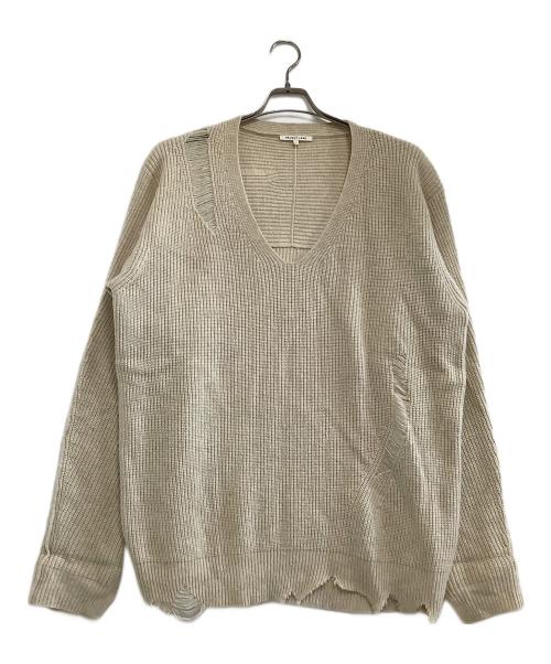 HELMUT LANG（ヘルムートラング）HELMUT LANG (ヘルムートラング) 厚手ニット ベージュ サイズ:Sの古着・服飾アイテム