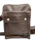 PORTER (ポーター) レザーショルダーバッグ ブラウン：8000円