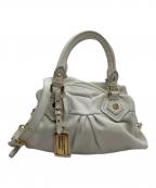 Marc by Marc Jacobsマークバイマークジェイコブス）の古着「2WAYバッグ　CLASSIC Q」｜ホワイト
