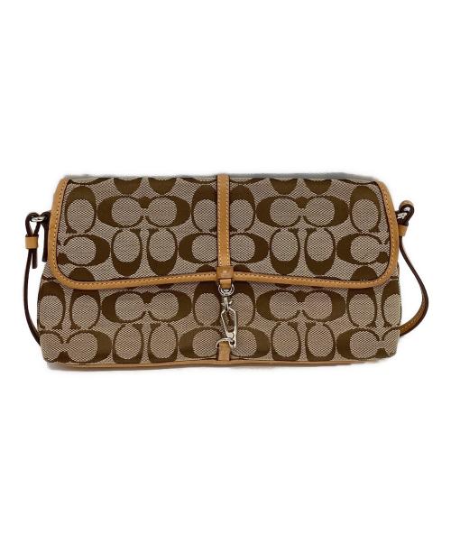 COACH（コーチ）COACH (コーチ) ワンショルダーバッグ　シグネチャー　クリップデミ ベージュの古着・服飾アイテム