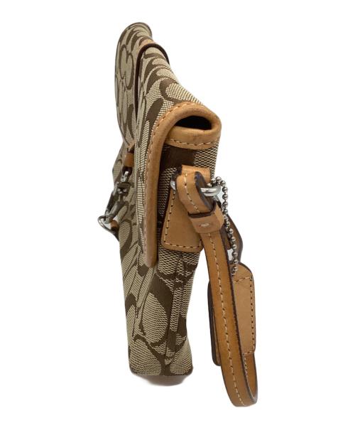 COACH（コーチ）COACH (コーチ) ワンショルダーバッグ　シグネチャー　クリップデミ ベージュの古着・服飾アイテム
