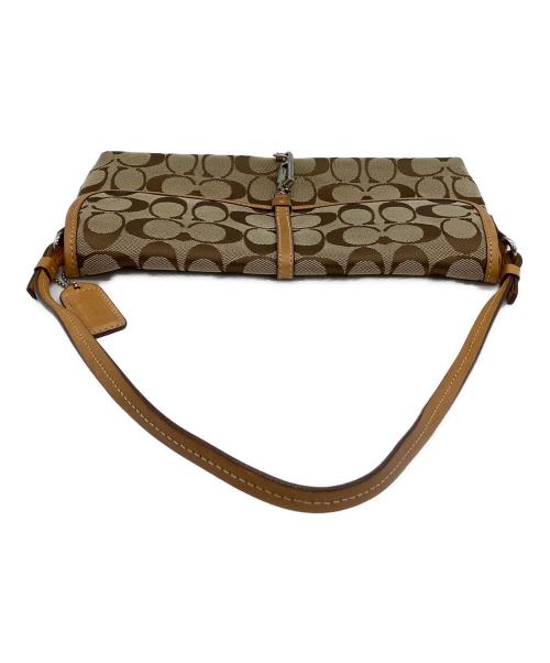 COACH（コーチ）COACH (コーチ) ワンショルダーバッグ　シグネチャー　クリップデミ ベージュの古着・服飾アイテム