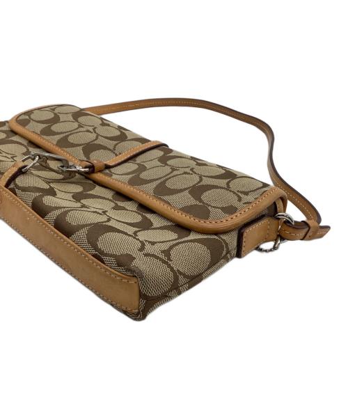 COACH（コーチ）COACH (コーチ) ワンショルダーバッグ　シグネチャー　クリップデミ ベージュの古着・服飾アイテム
