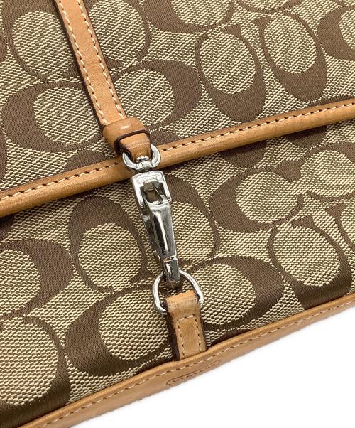COACH（コーチ）COACH (コーチ) ワンショルダーバッグ　シグネチャー　クリップデミ ベージュの古着・服飾アイテム