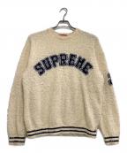 SUPREMEシュプリーム）の古着「薄手ニット　TEXTURED ARC SWEATER CREAM」｜アイボリー