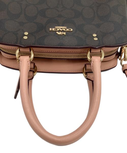 COACH（コーチ）COACH (コーチ) ショルダーバッグ シグネチャー ブラウン×ピンクの古着・服飾アイテム