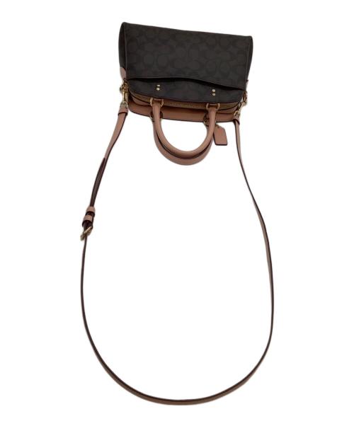 COACH（コーチ）COACH (コーチ) ショルダーバッグ シグネチャー ブラウン×ピンクの古着・服飾アイテム