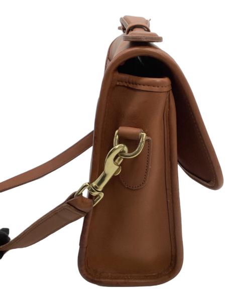 COACH（コーチ）COACH (コーチ) レザーショルダーバッグ　OLD COACH ブラウンの古着・服飾アイテム