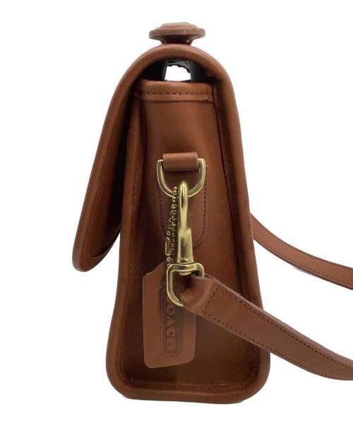 COACH（コーチ）COACH (コーチ) レザーショルダーバッグ　OLD COACH ブラウンの古着・服飾アイテム